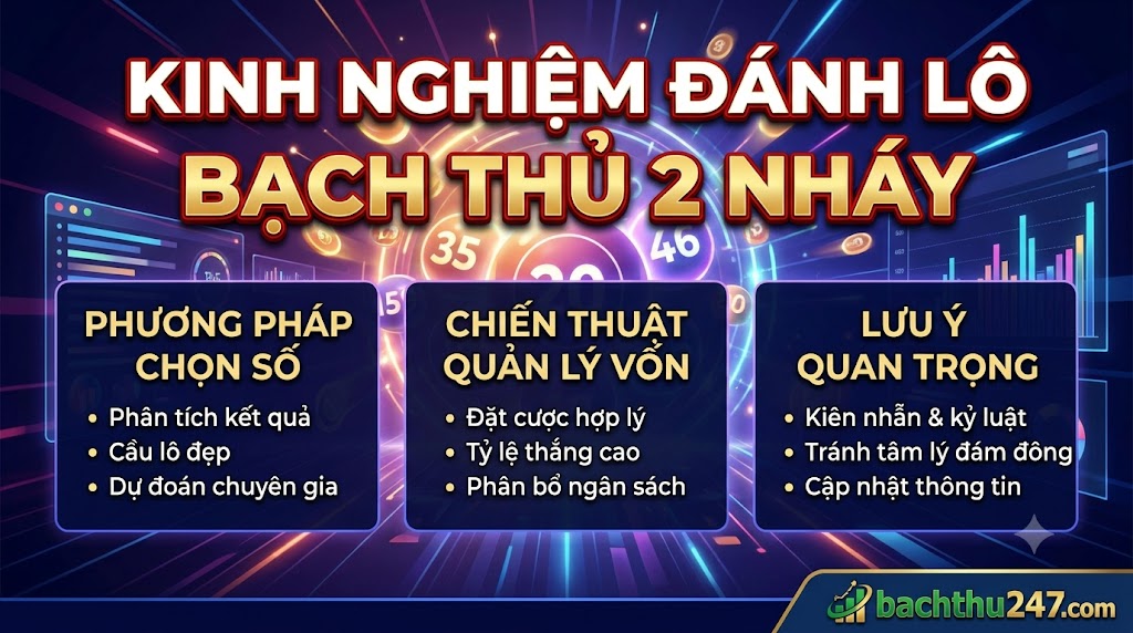 Kinh nghiệm đánh lô bạch thủ 2 nháy