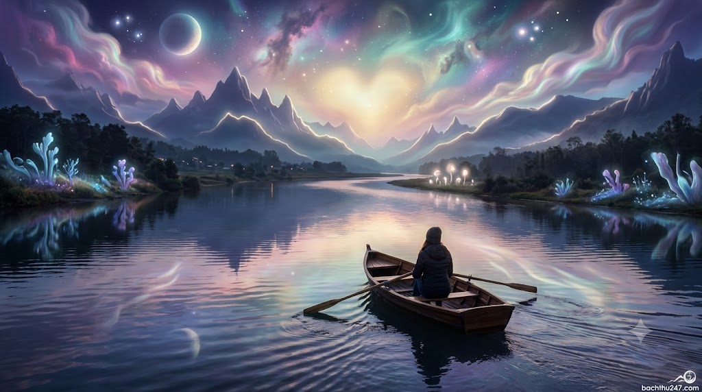 mơ thấy đi thuyền qua sông lớn